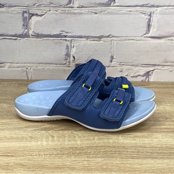 Vionic Shoes - Vionic Sarah Blue Sport Slide Sandals Women’s 7 Wide
